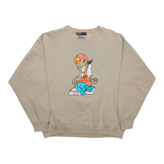 1990s Hip Hop Cartoon Sweatshirt Front