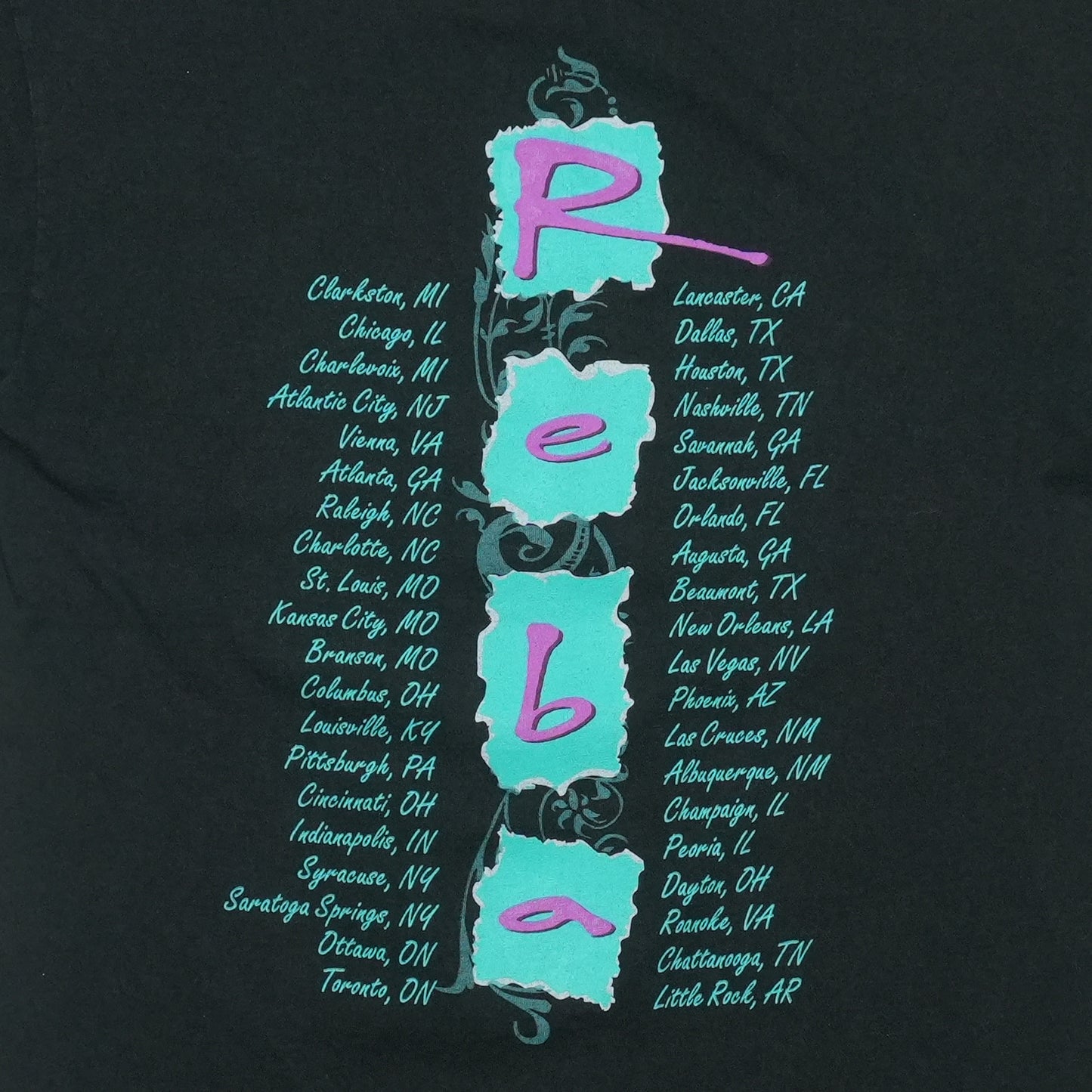 1993 Reba McEntire Tour Shirt Back Detail 1
