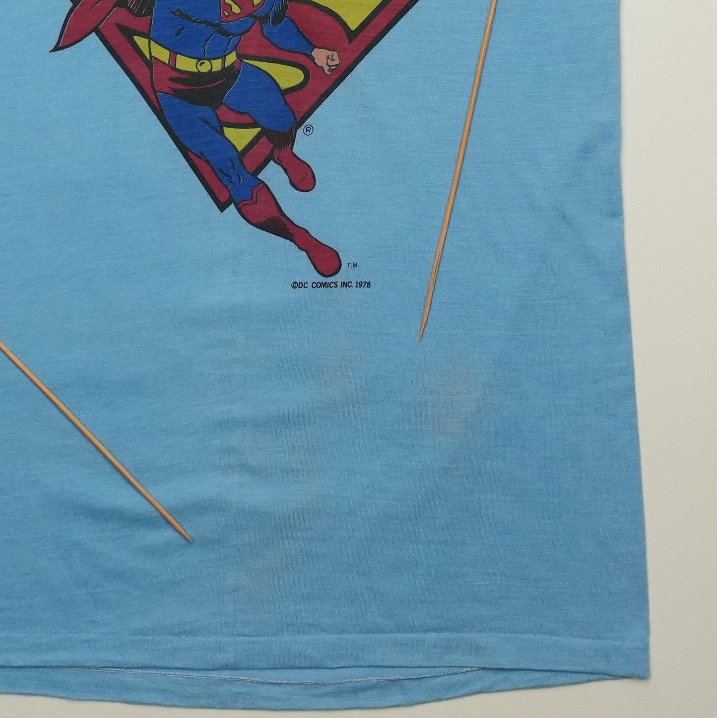 1978 Superman DC Comics Shirt Detail