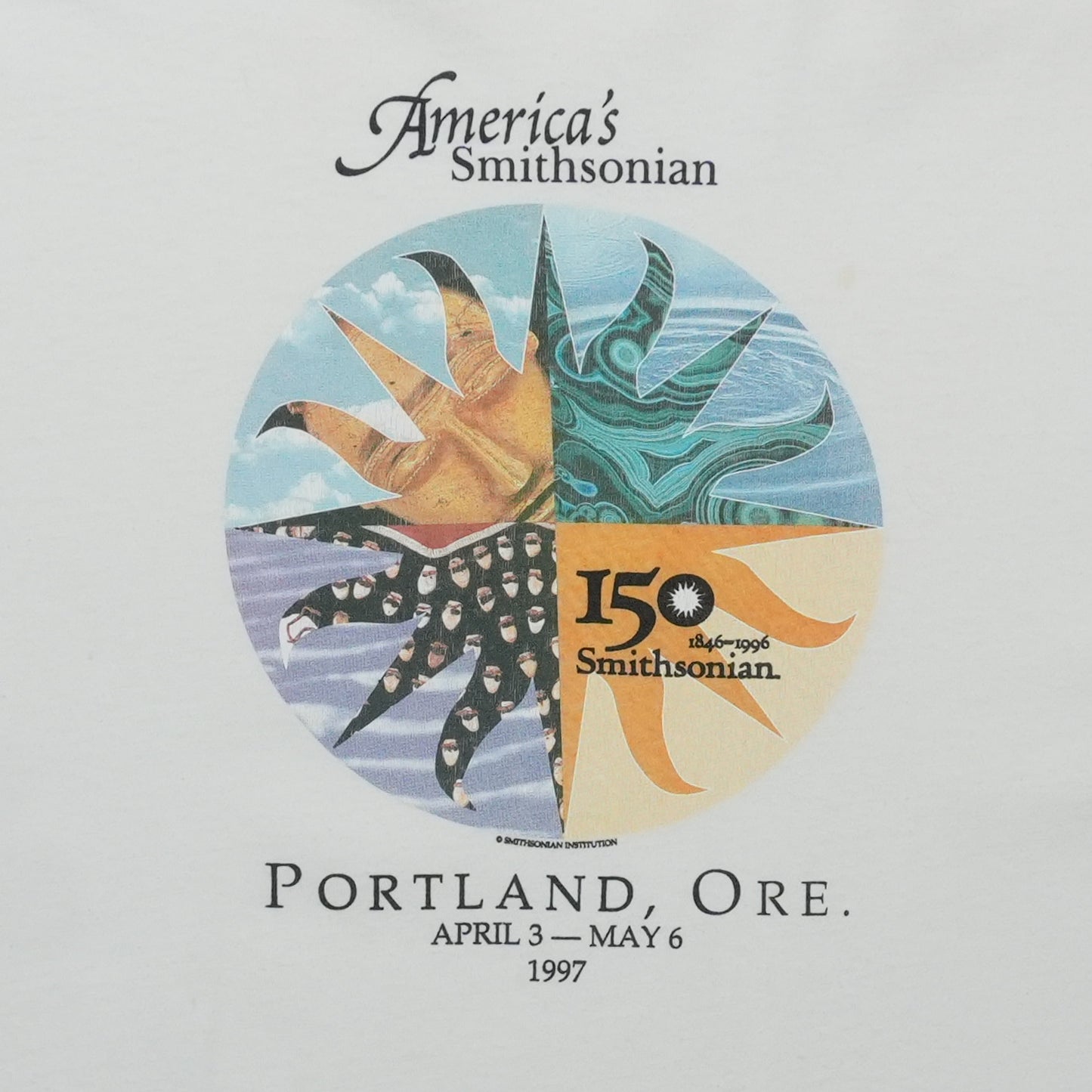 1997 America's Smithsonian 150 Portland Oregon Shirt Detail