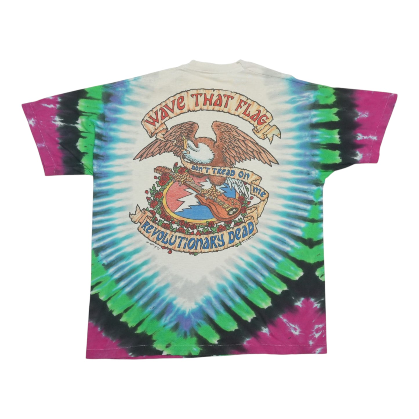 1993 Grateful Dead Wave That Flag Shirt Back