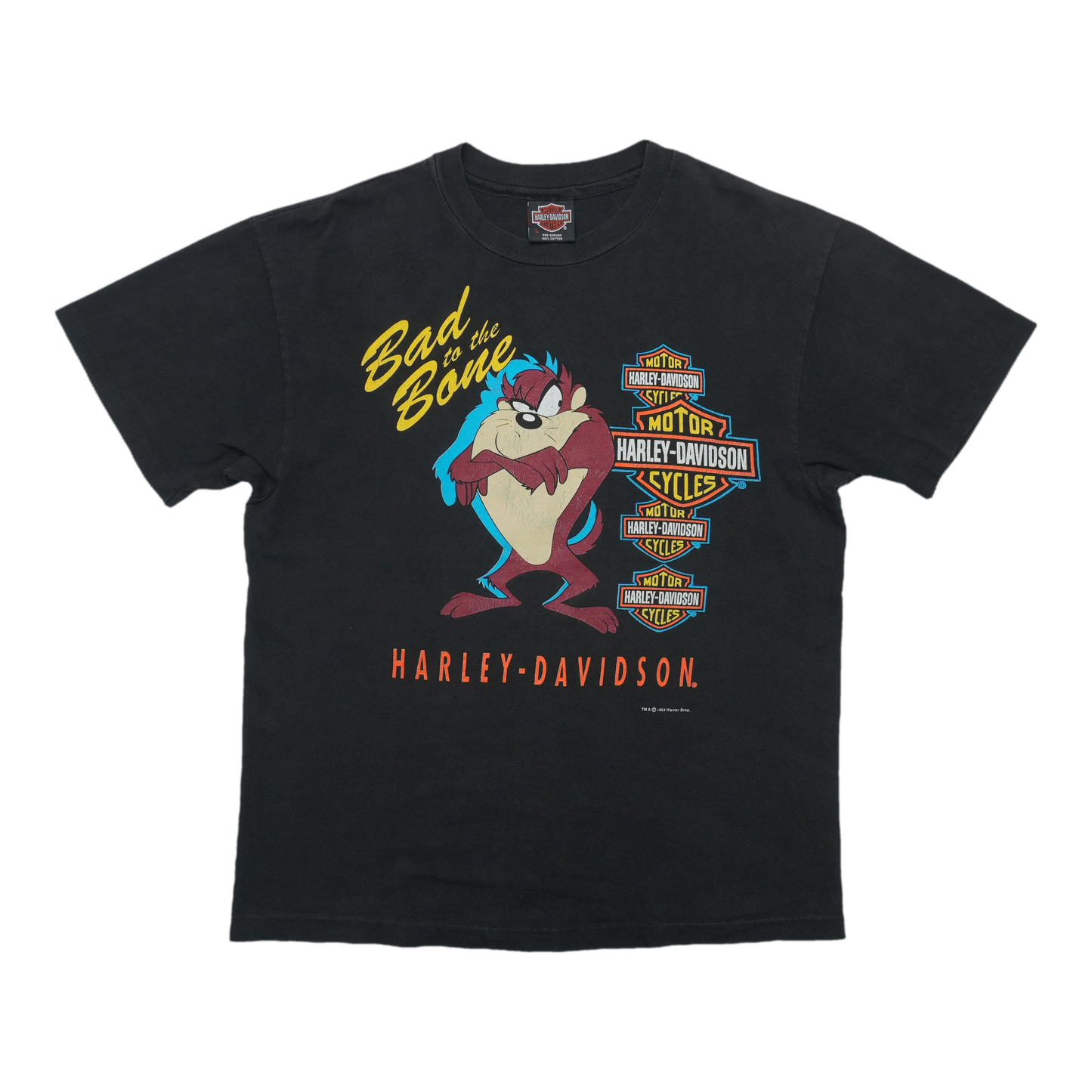 1993 Harley Davidson Taz Bad to the Bone ShirtFront