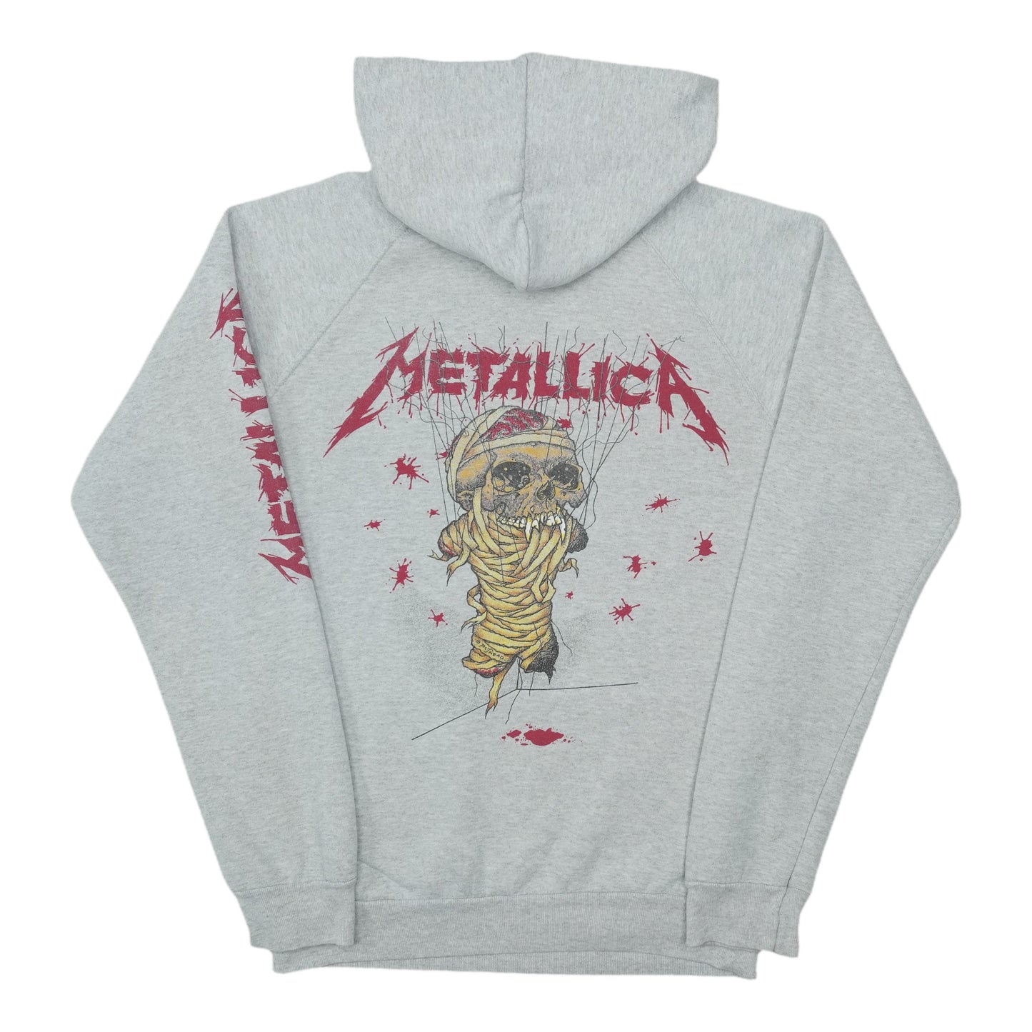 1990s Metallica One Pushead Skull Hoodie Back