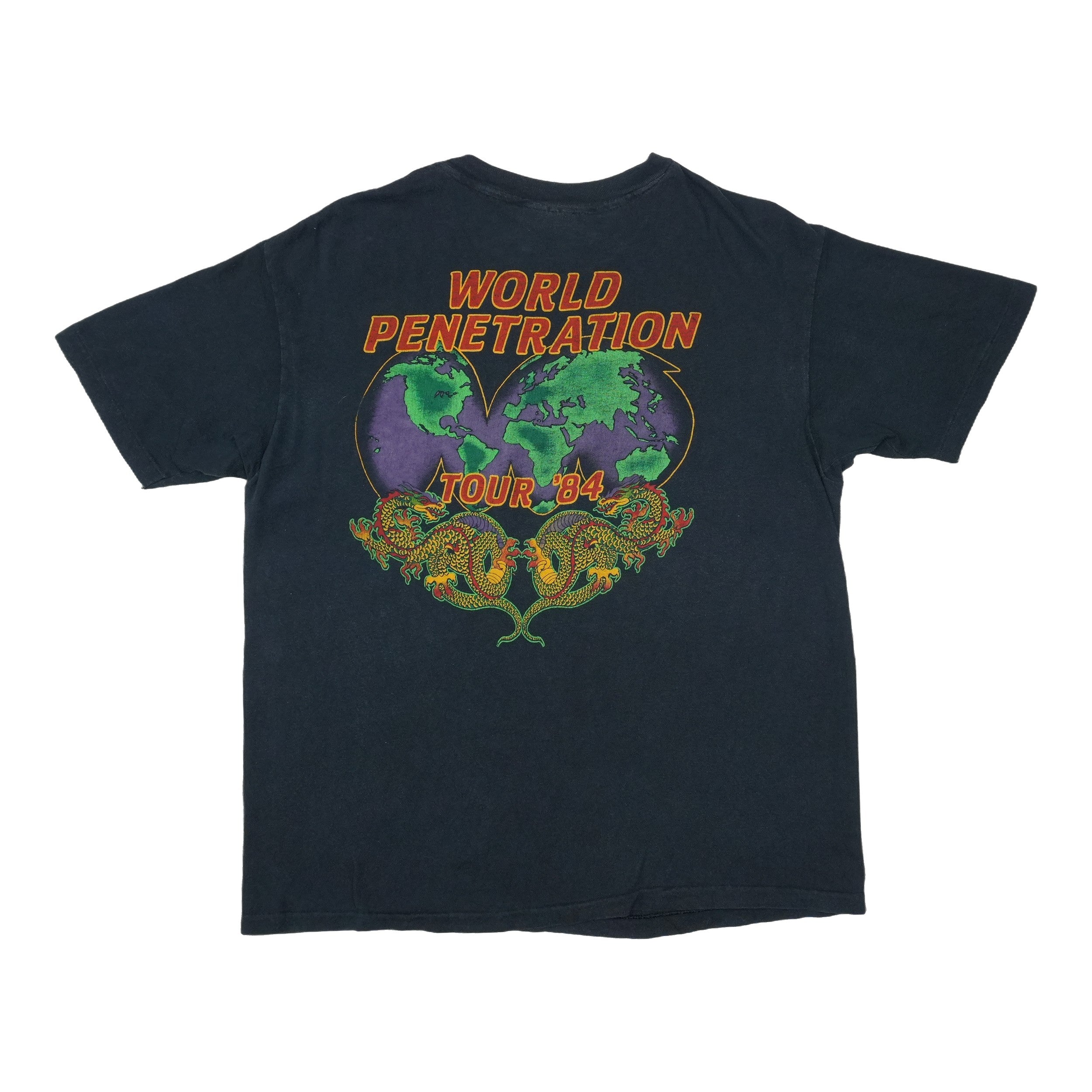 1984 Ted Nugent Penetrator World Penetration Tour Shirt | WyCo Vintage