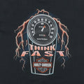 1990s Harley Davidson Think Fast Hays Kansas Shirt Front Detail 1