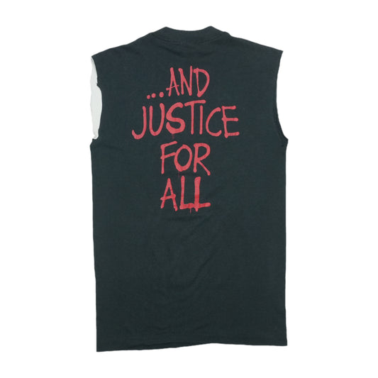 1988 Metallica And Justice For All Sleeveless Shirt Back