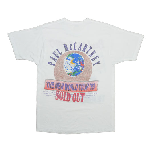 1993 Paul McCartney The New World Tour Shirt Back