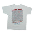 1989 The Who Kids Are Alright Tour Shirt Back