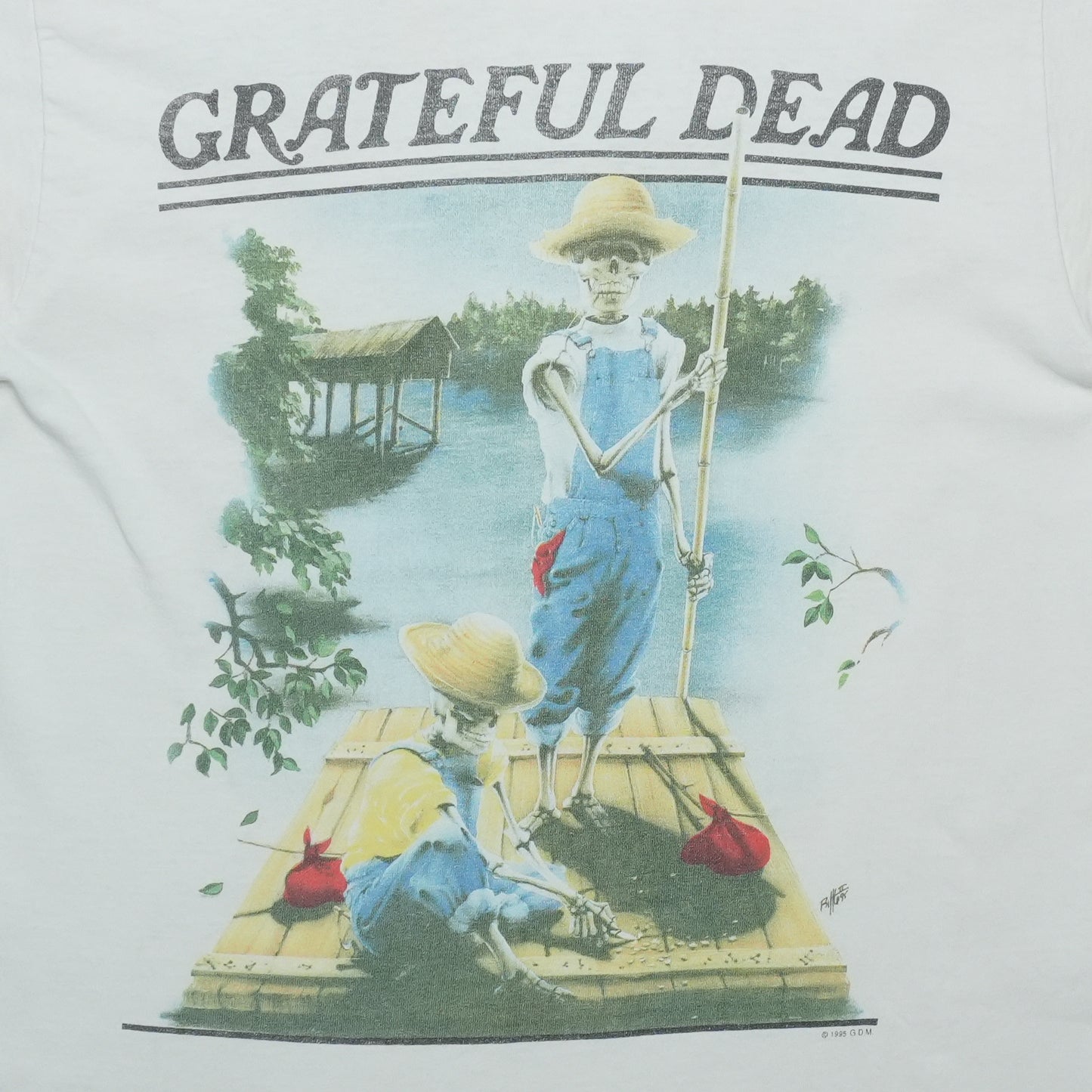 1995 Grateful Dead Spring Tour Shirt Front Graphic