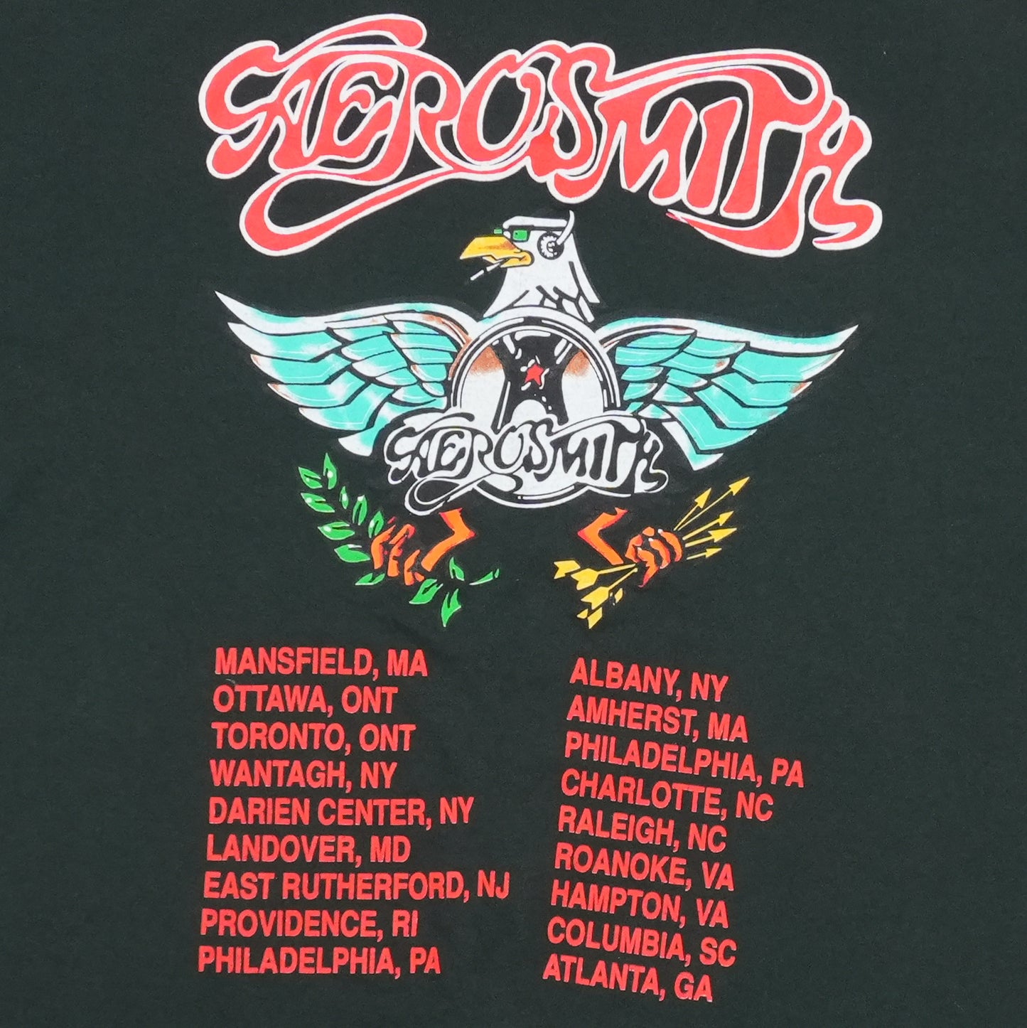 1990s Aerosmith Aero Force One Tour Shirt Back Detail 1