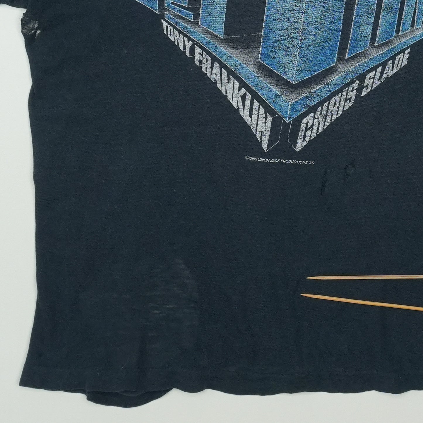 1985 The Firm USA Tour Shirt Detail 5