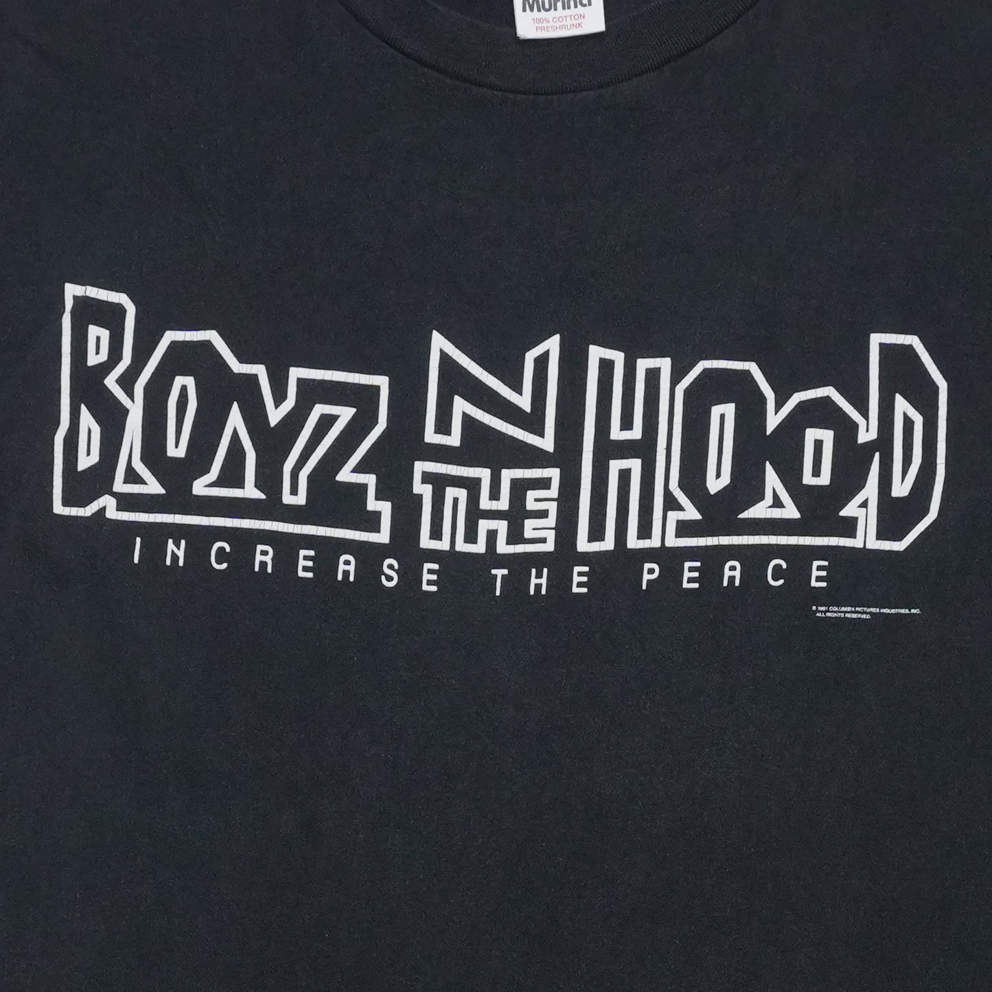 1991 Boyz N The Hood Increase The Peace Shirt Front Graphic