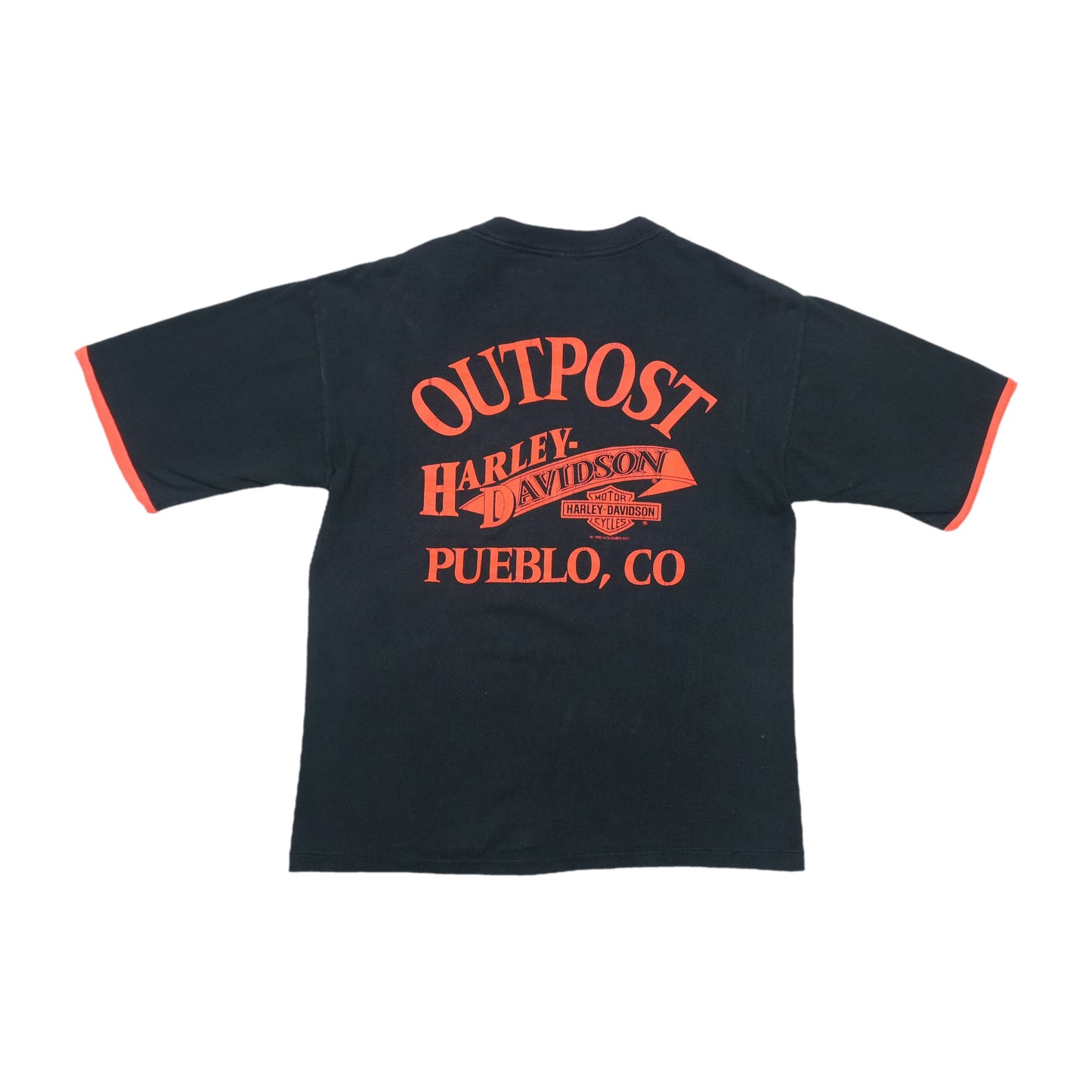 1992 Harley Davidson Pueblo Colorado Shirt Back