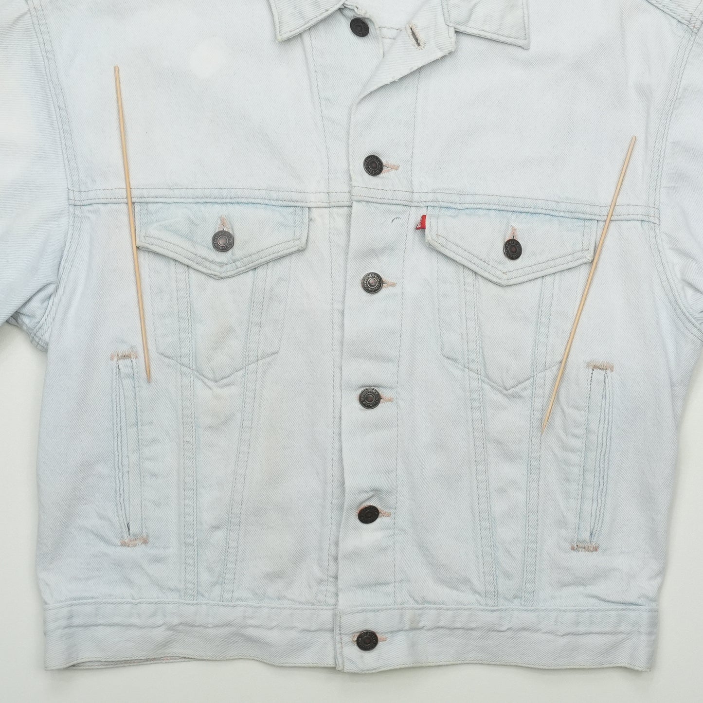 1993 Alice in Chains Levi's Denim Jacket Front Detail 1