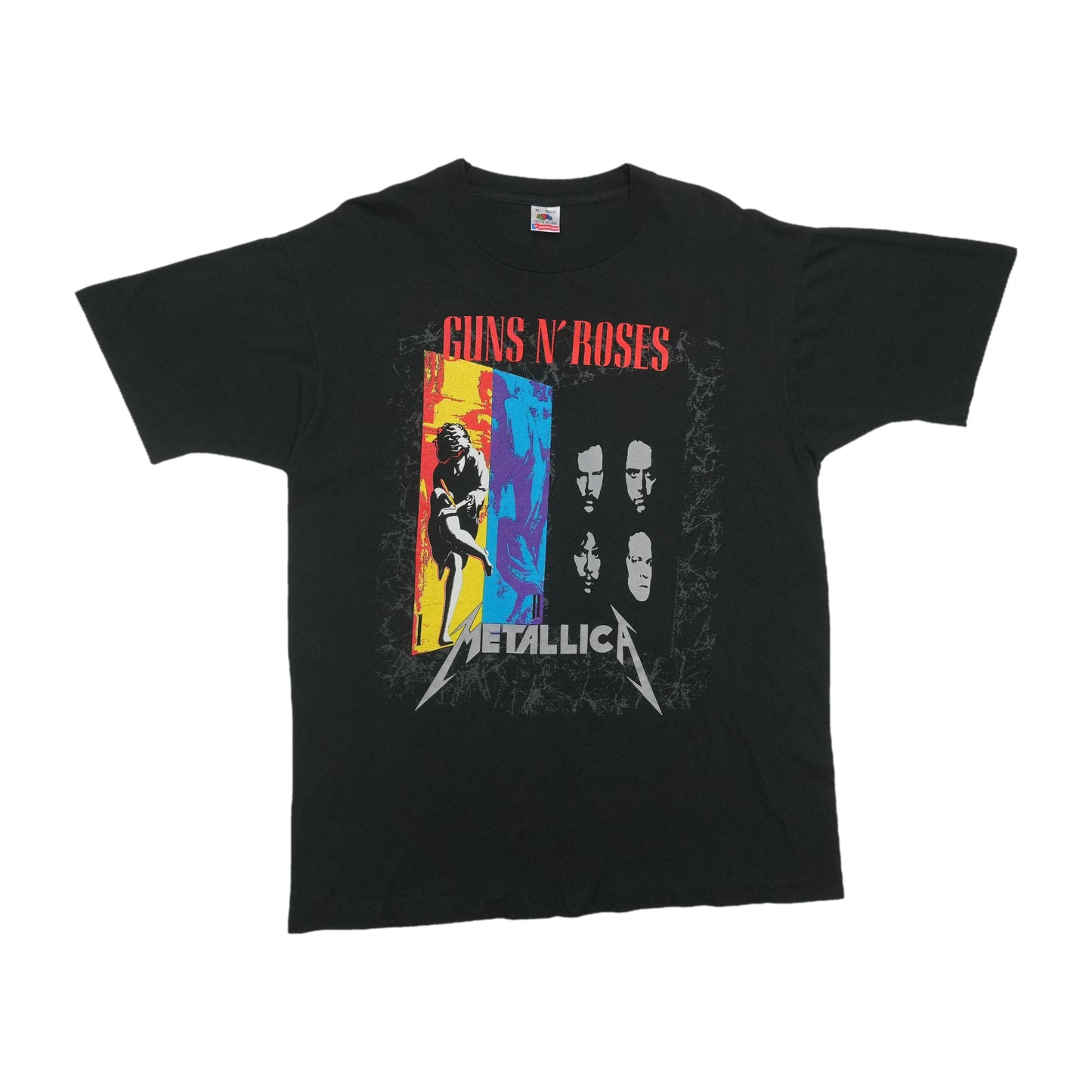 1992 Guns N Roses Metallica Faith No More Stadium Tour Shirt Front