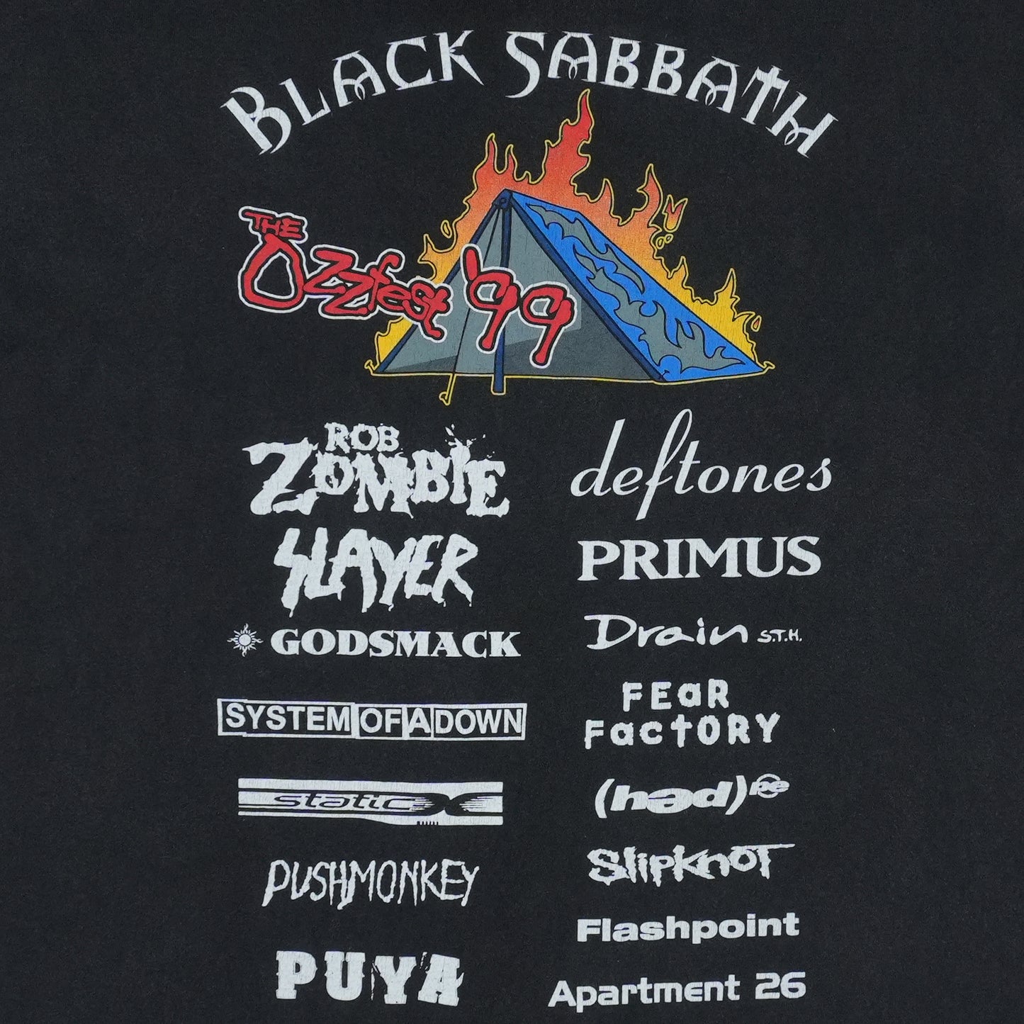 1999 Ozzfest Black Sabbath Shirt Detail 5