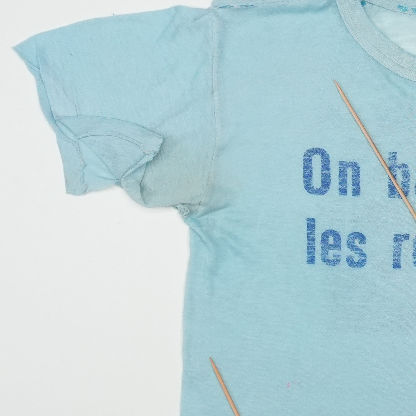1970s On Bat Tous Les Records Shirt Detail 4