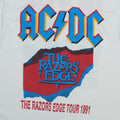 1991 AC/DC The Razors Edge Tour Shirt Front Detail 1