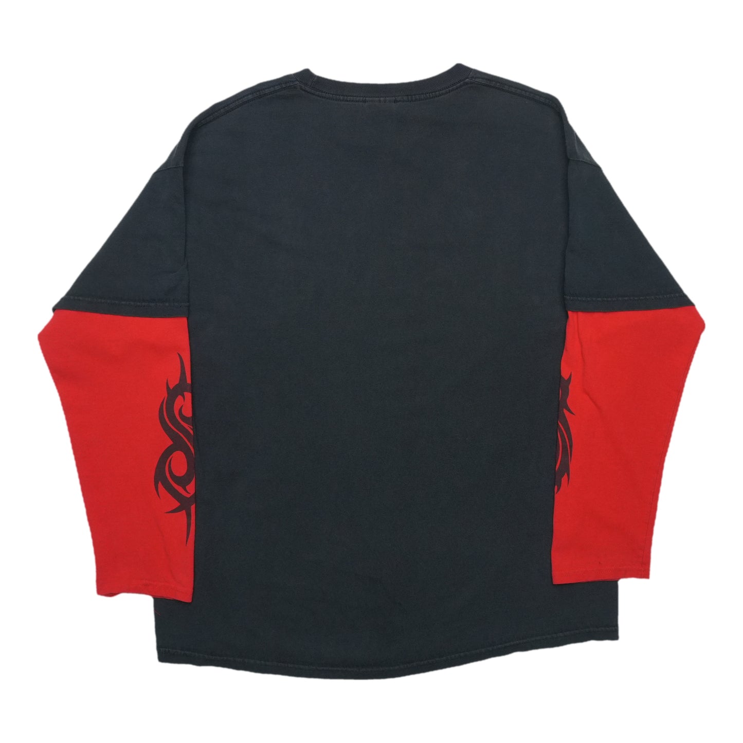 2000s Slipknot Double Layer Long Sleeve Shirt Back