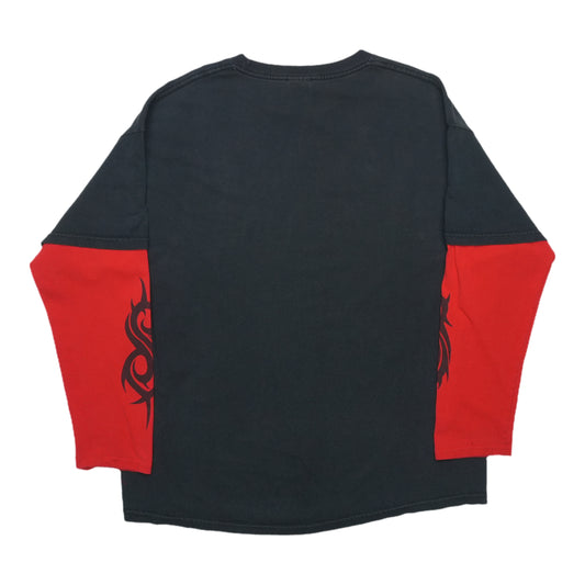 2000s Slipknot Double Layer Long Sleeve Shirt Back