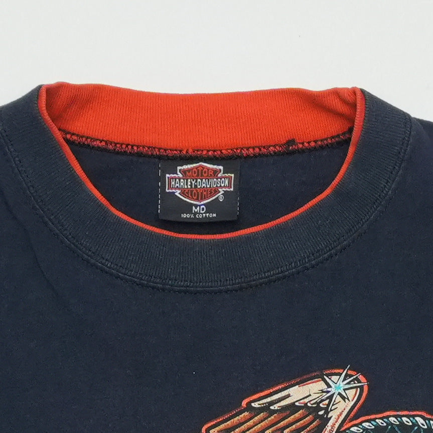 1990s Harley Davidson Yucca Valley California Shirt Tag