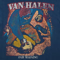 1981 Van Halen Fair Warning Tour Shirt Detail