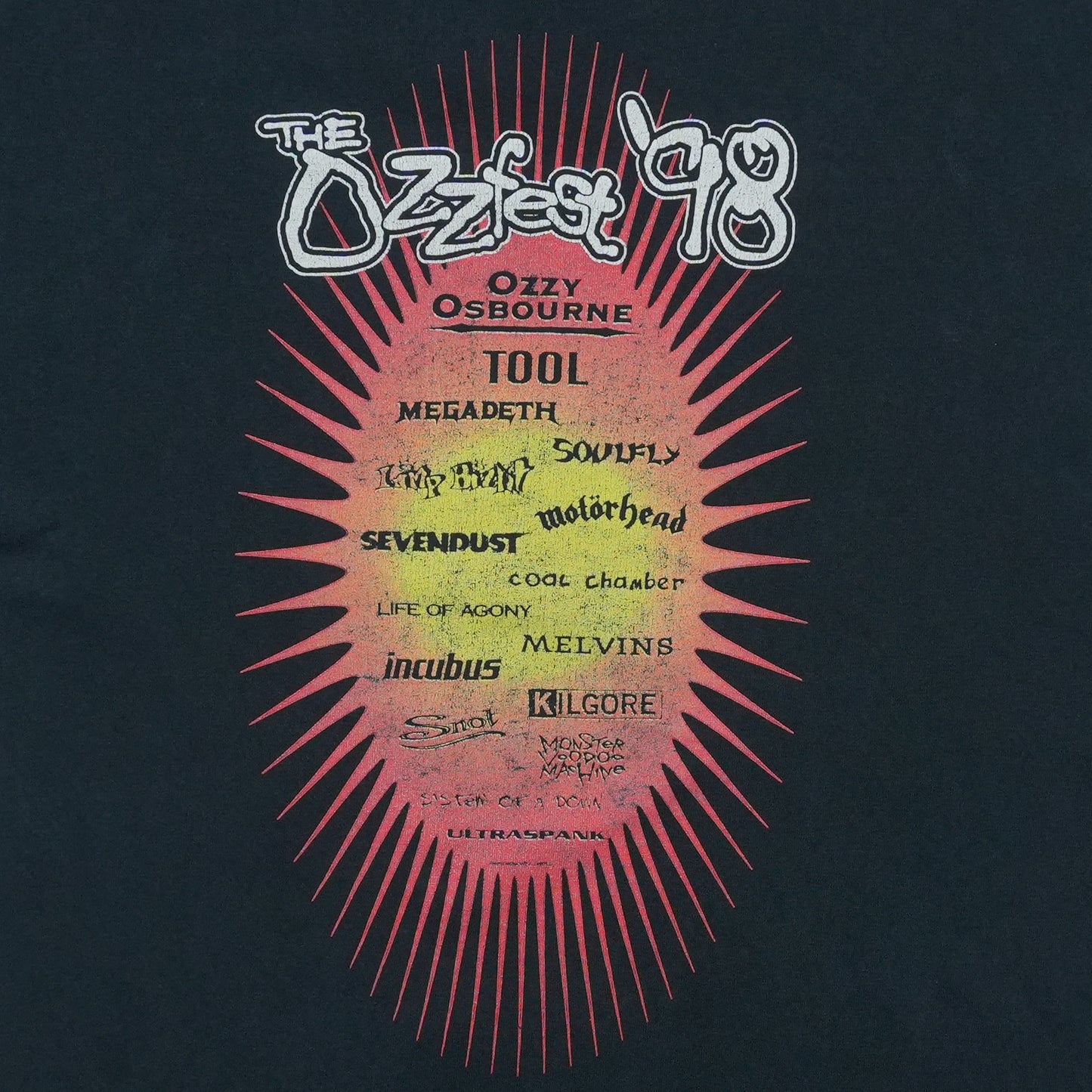 1998 Ozzfest Ozzy Osbourne Tour Shirt Detail 4