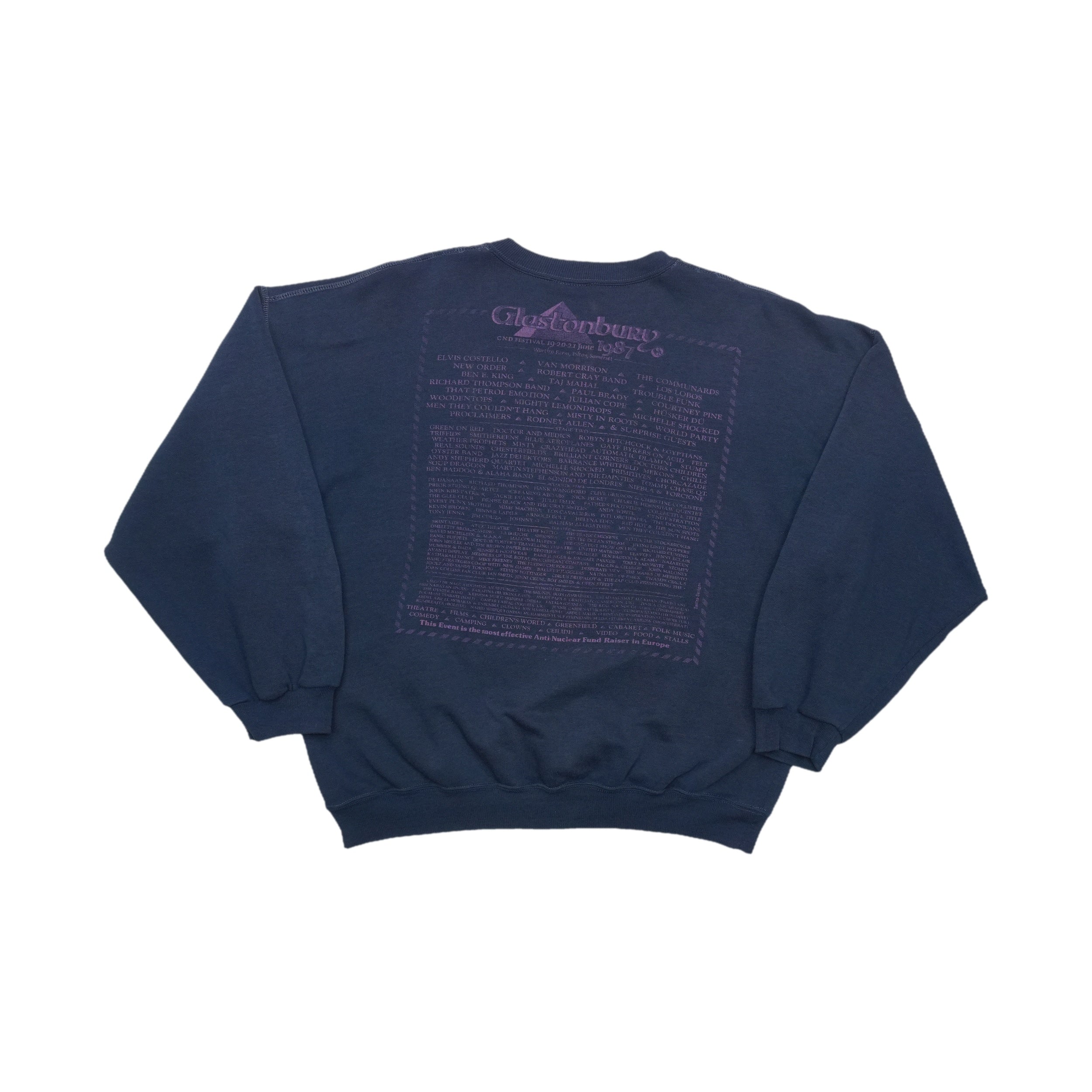 1987 Glastonbury Festival Sweatshirt | WyCo Vintage