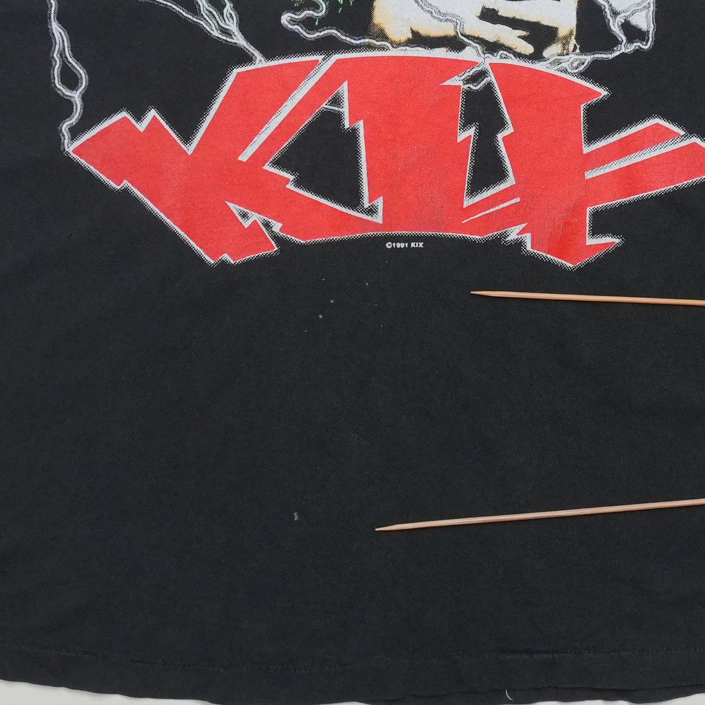 1992 Kix Hot Wire Tour Shirt Back Graphic