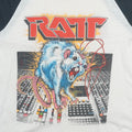 1984 Ratt N Roll Tour Raglan Shirt Detail 2