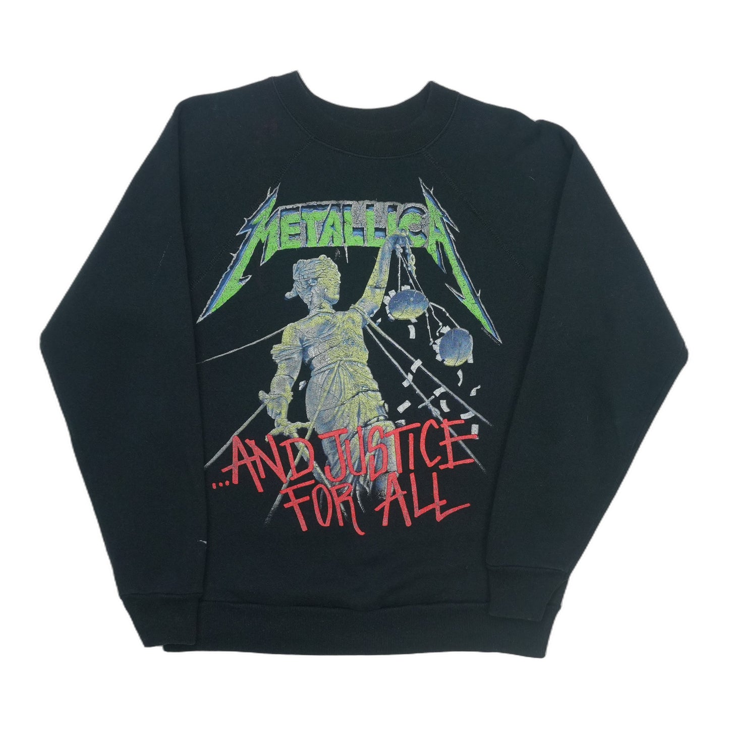 1988 Metallica And Justice For All Tour Sweatshirt Front
