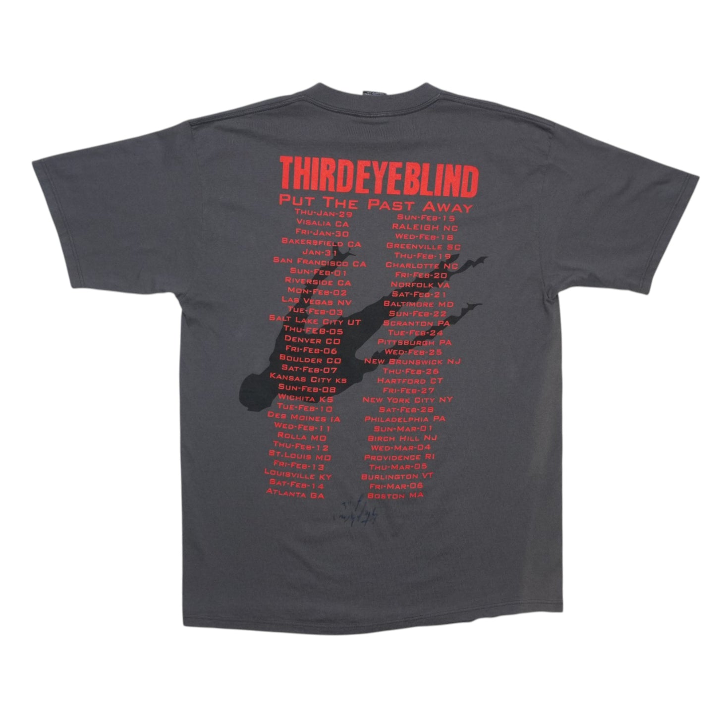1997 Third Eye Blind Put the Past Away Tour Shirt Back