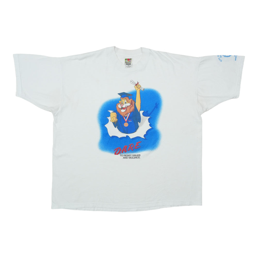 1990s DARE Lion Graduate Shirt Front