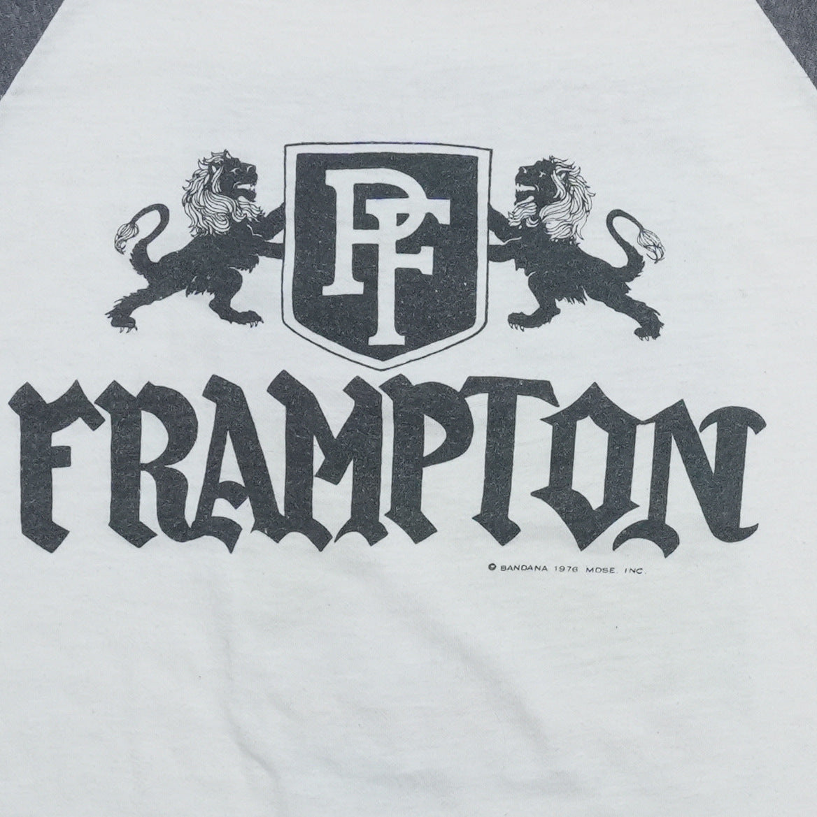 1979 Peter Frampton Back On The Road Summer Tour Raglan Shirt Detail 4