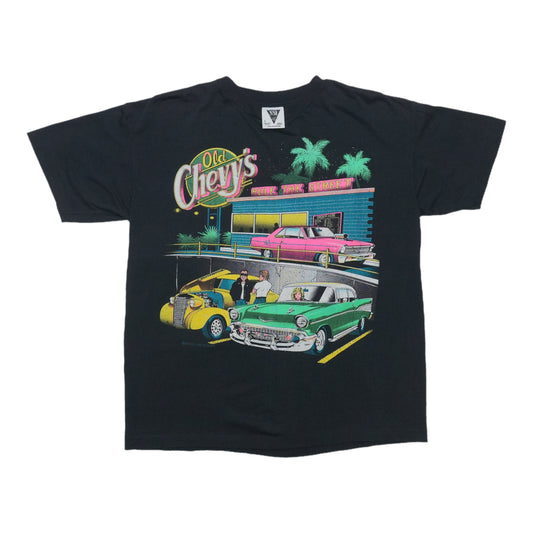 1990s Old Chevys Diner Hot Rod Shirt Front