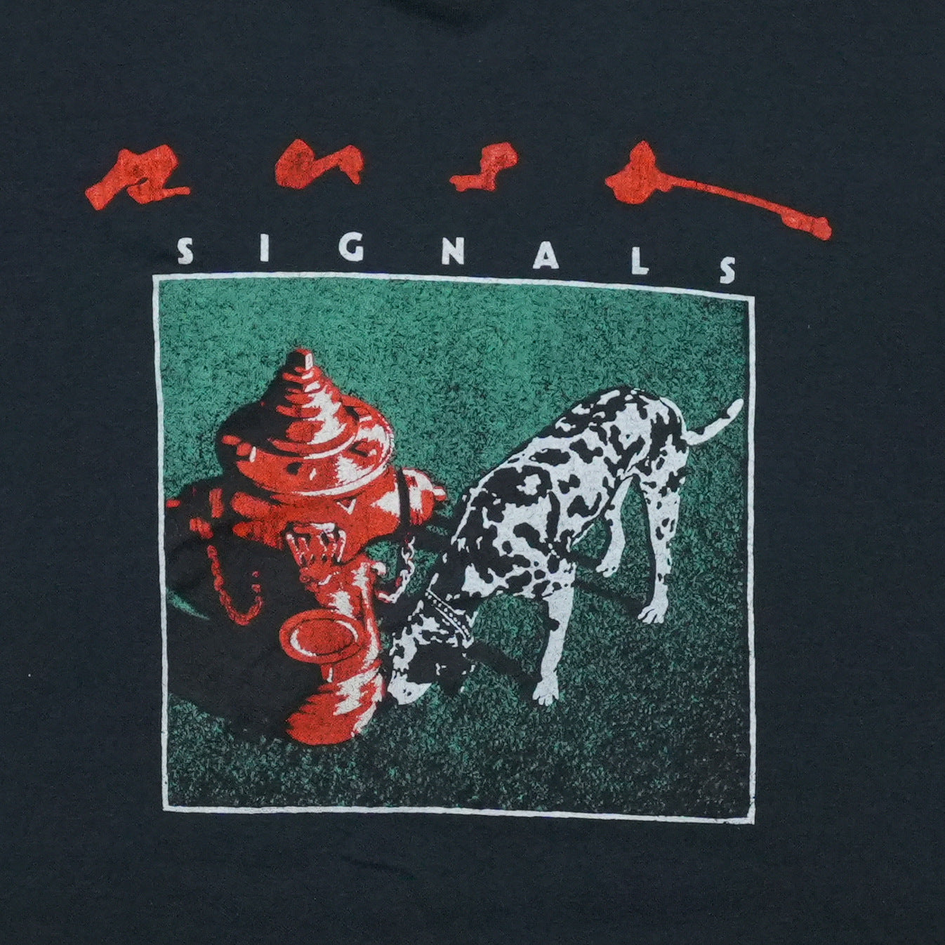 1982 Rush Signals New World Tour Shirt Front Graphic