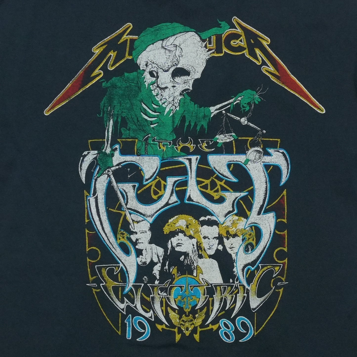 1989 Metallica And Justice for All Tour Shirt Detail 1