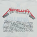 1987 Metallica Crash Course in Brain Surgery Shirt Back Detail 1