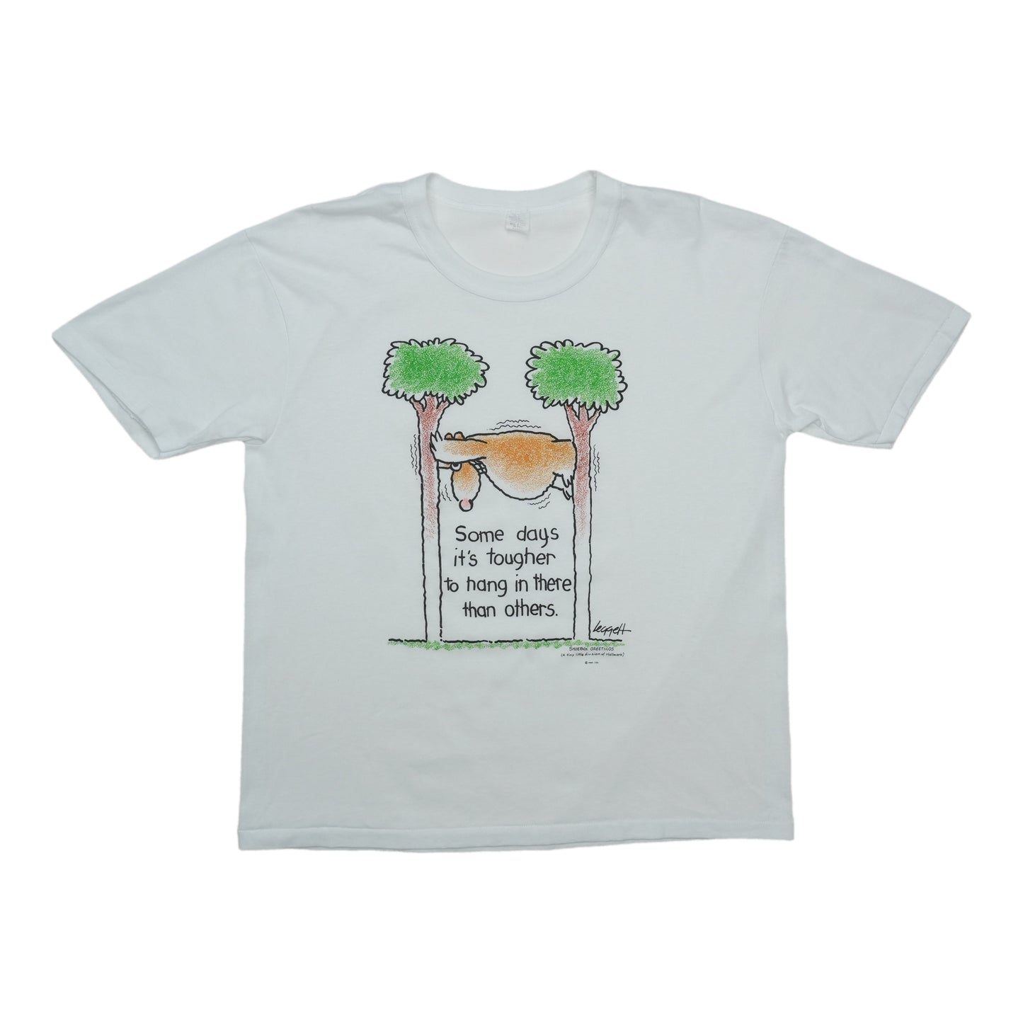 1990s Hang In There Horse Cartoon Shirt Front
