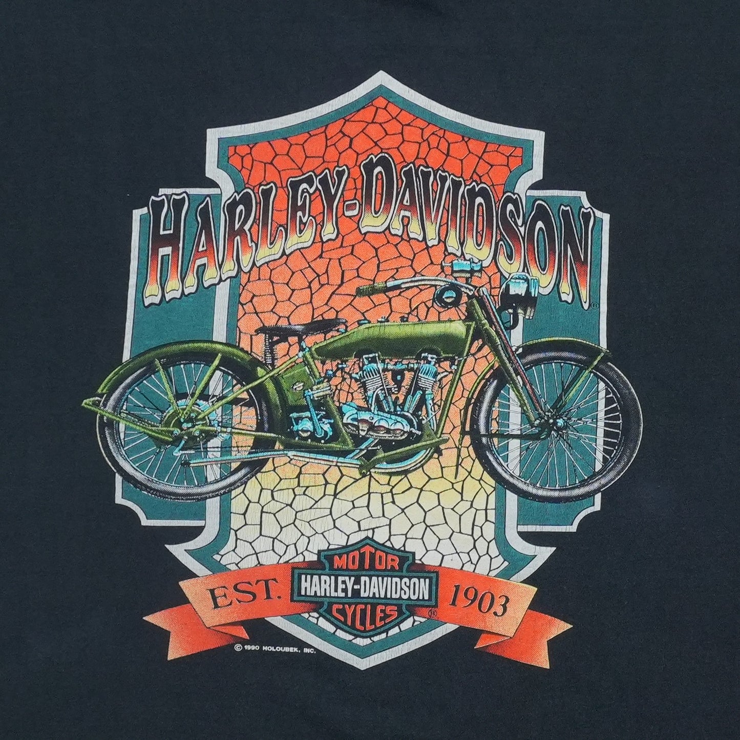 1990 Harley Davidson Lincoln Nebraska ShirtFront Graphic
