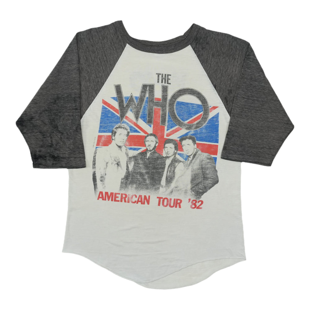 1982 The Who American Tour Raglan Shirt Front