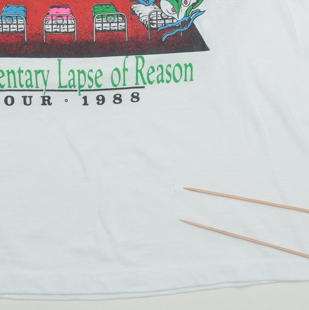 1988 Pink Floyd A Momentary Lapse Of Reason Tour Shirt Detail 3