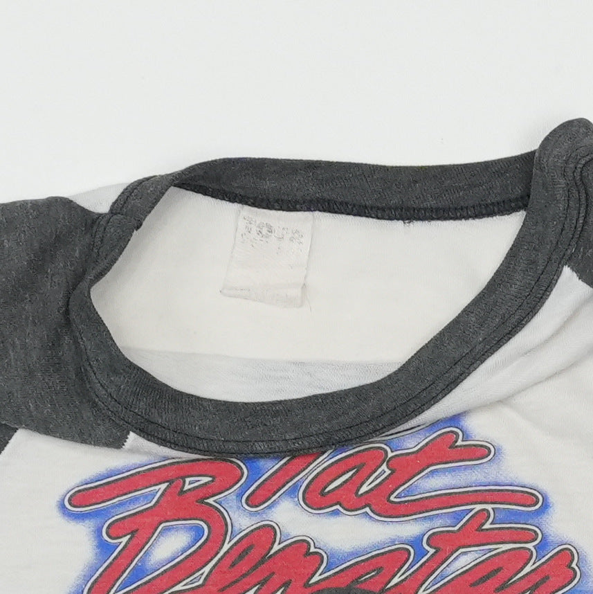 1982 Pat Benatar Get Nervous Tour Raglan Shirt Detail 5