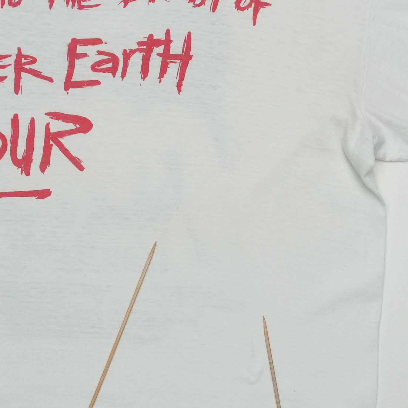 1990 Red Hot Chili Peppers Mother Earth Tour Shirt Back Detail 3