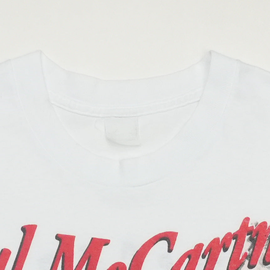 1993 Paul McCartney The New World Tour Shirt Tag