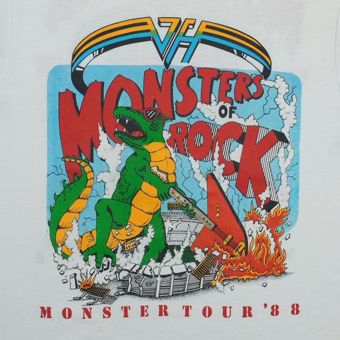 1988 Monsters of Rock Monster Tour Shirt Front Detail 1