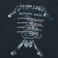 1991 Metallica Historic Dates Shirt Back Detail 1