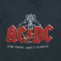 1982 AC/DC For Those About To Rock Tour Shirt Front Graphic