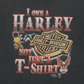 1988 Harley Davidson I Own A Harley 3D Emblem ShirtFront Graphic