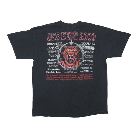 2000 Ozzfest Tour Shirt Back